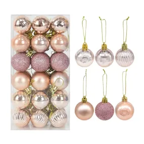 1 Box Rose Gold Plastic Ornament