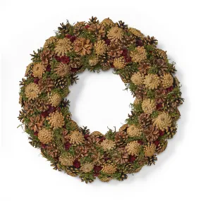 18.5" Pine Cone Unlit Artificial Christmas Wreath - NH266313