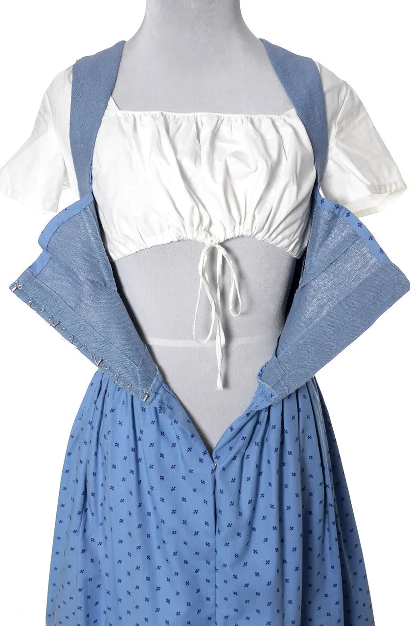 1950's 3 Piece Lanz of Salzburg Wien Innsbruck Austria Blue Dirndl Dress