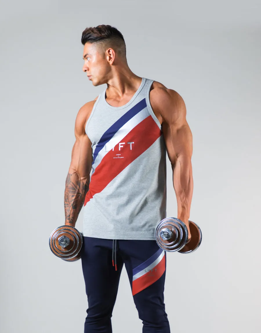 2Way Wide Stripe Tanktop - Grey