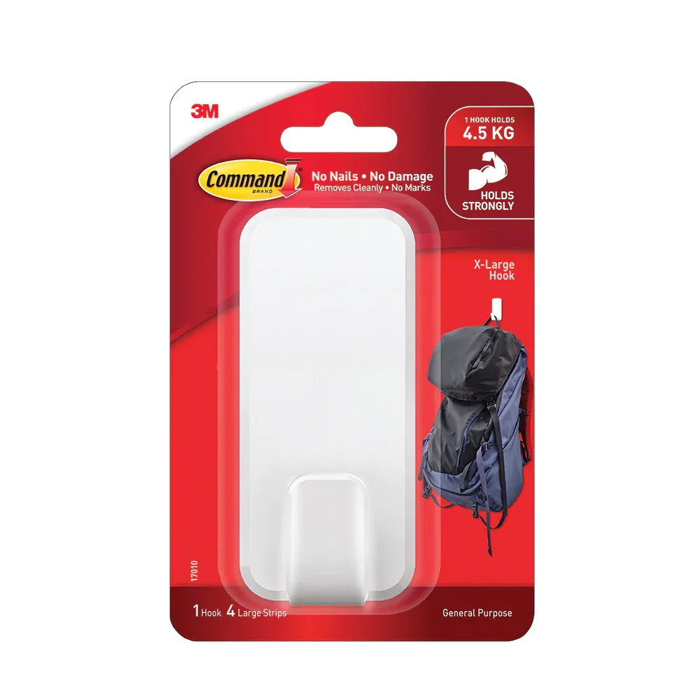 3M Command X-Large Utility Hook (Holds 4.5kg) 17010-ES