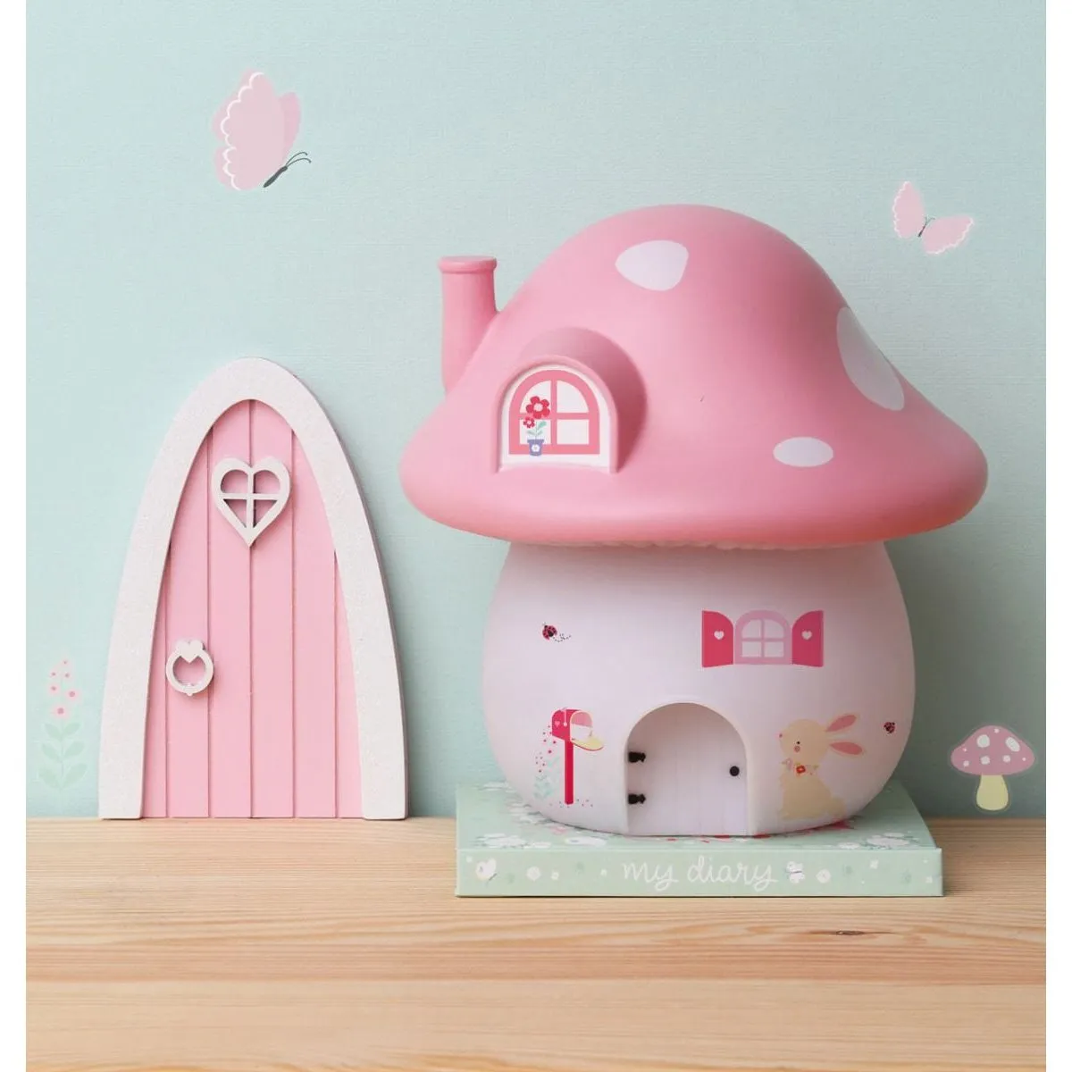 A Little Lovely Company Night Light Mushroom House - Fairies