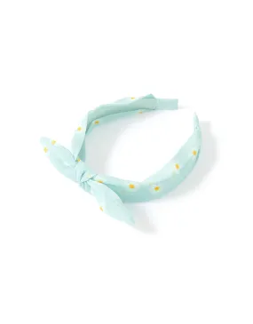 Accessorize Girl Daisy Print Bow Alice Band