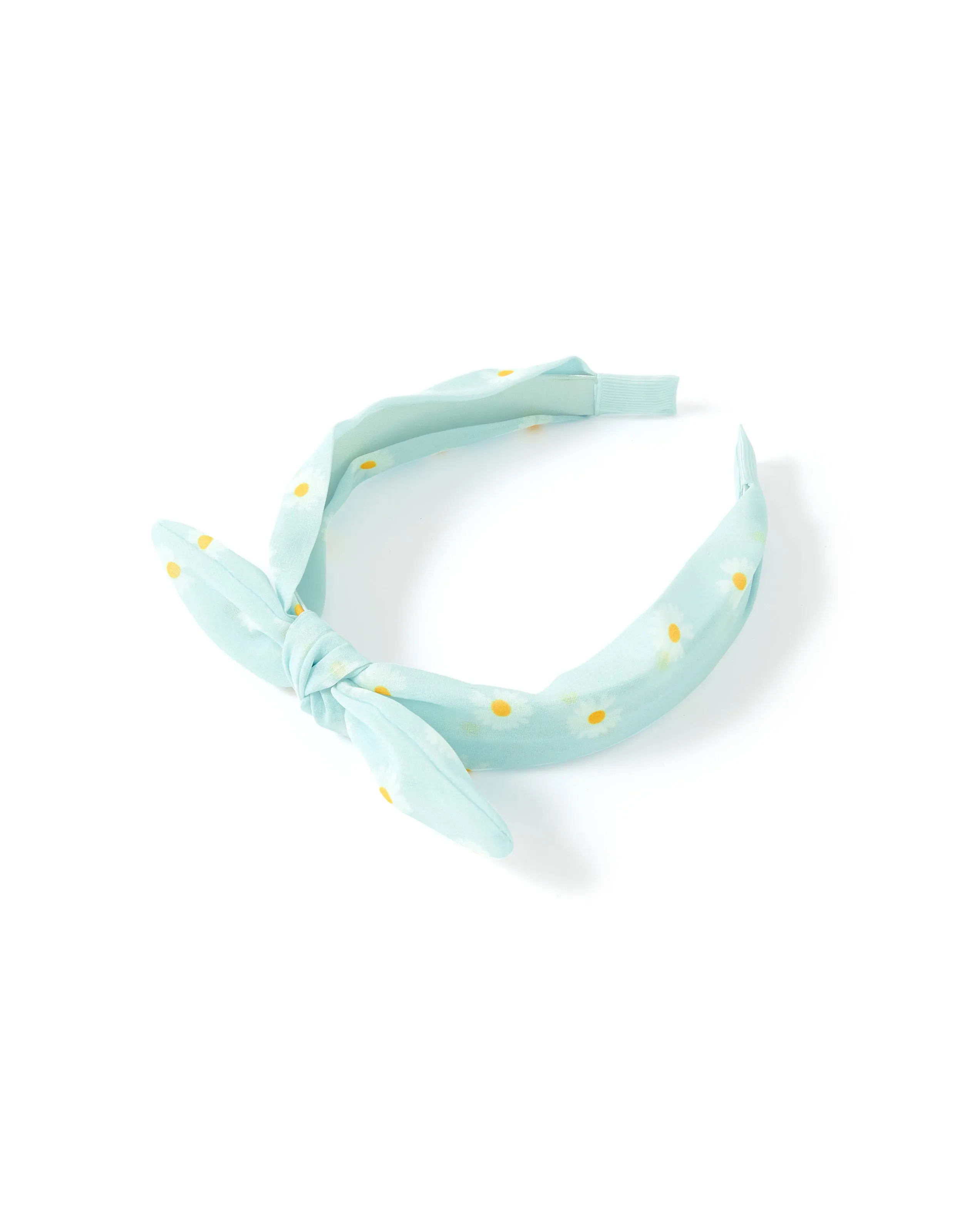 Accessorize Girl Daisy Print Bow Alice Band