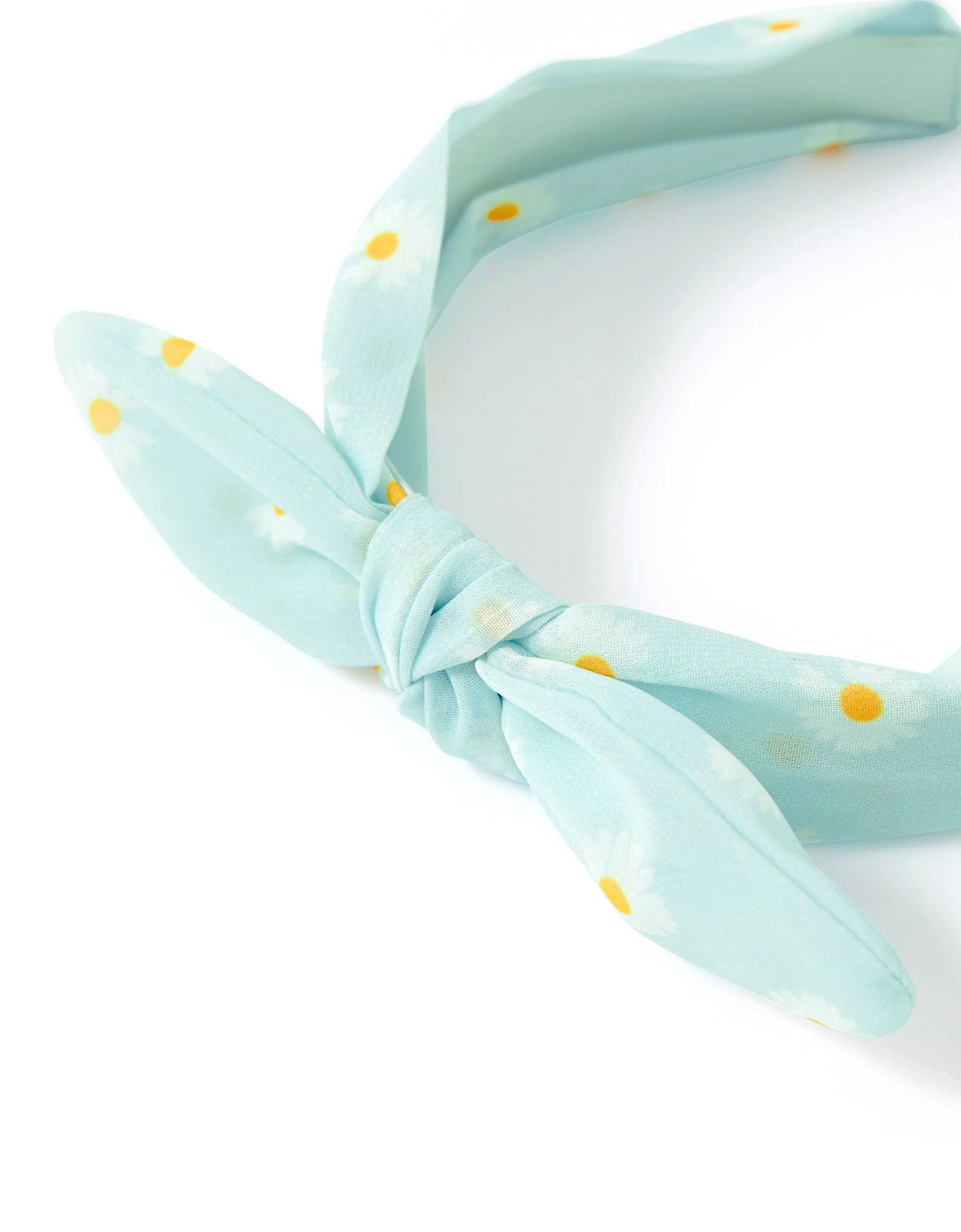 Accessorize Girl Daisy Print Bow Alice Band