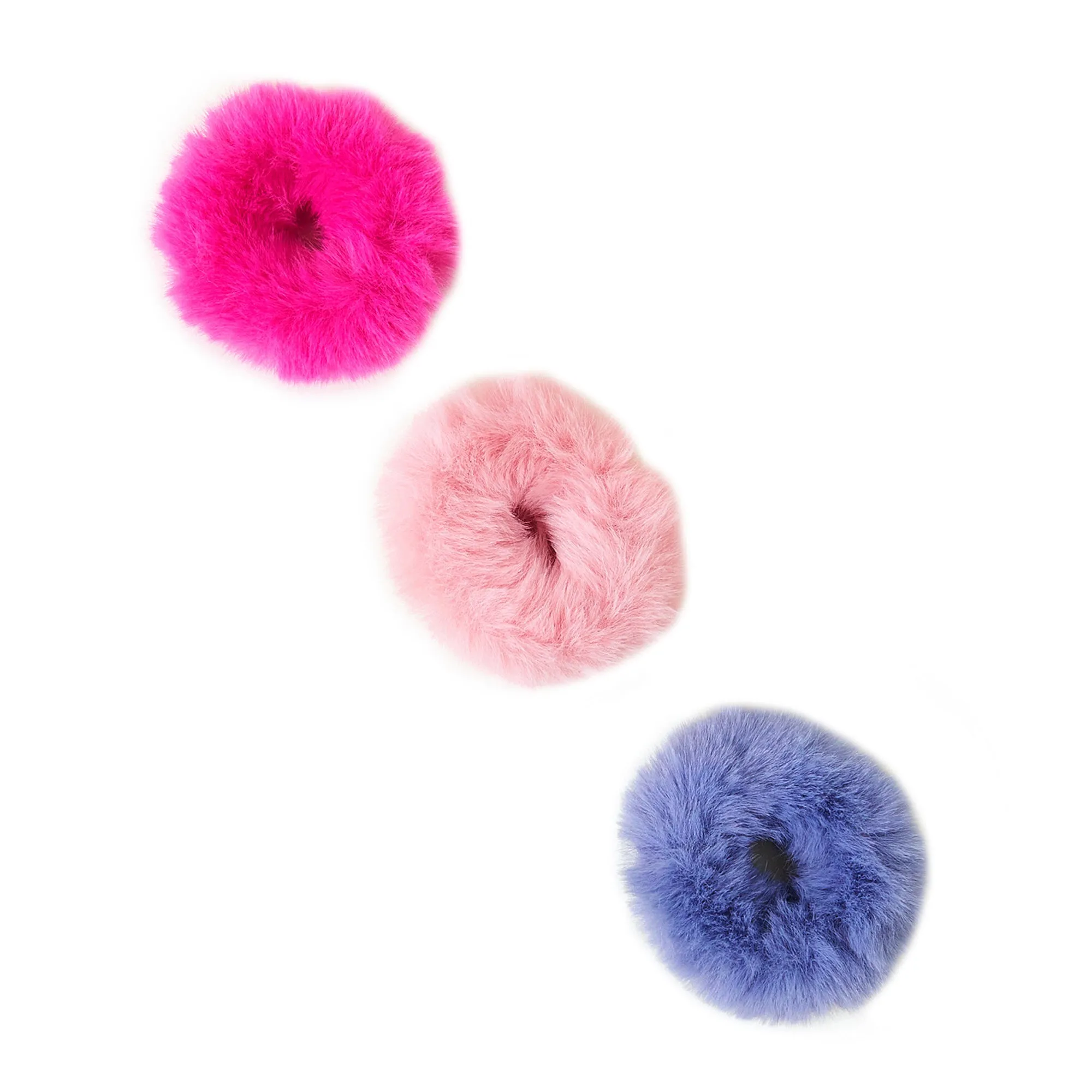 Accessorize London Girl's   Fluffy Hairbands Set Of Three