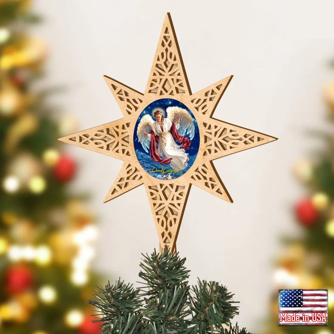 Angel Of Peace Tree Topper by D. Gelsinger - Christmas Décor - 89484-DG