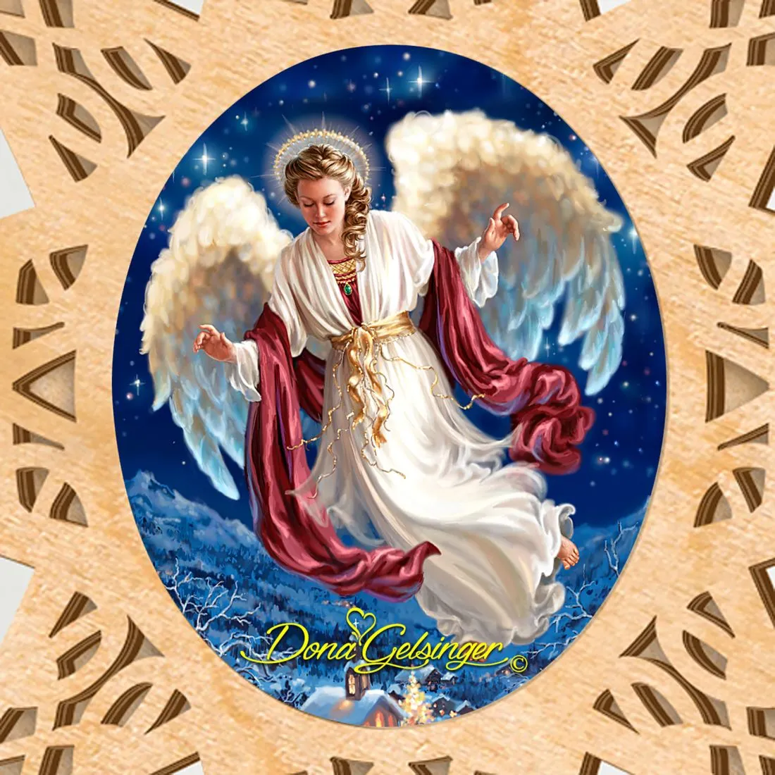 Angel Of Peace Tree Topper by D. Gelsinger - Christmas Décor - 89484-DG