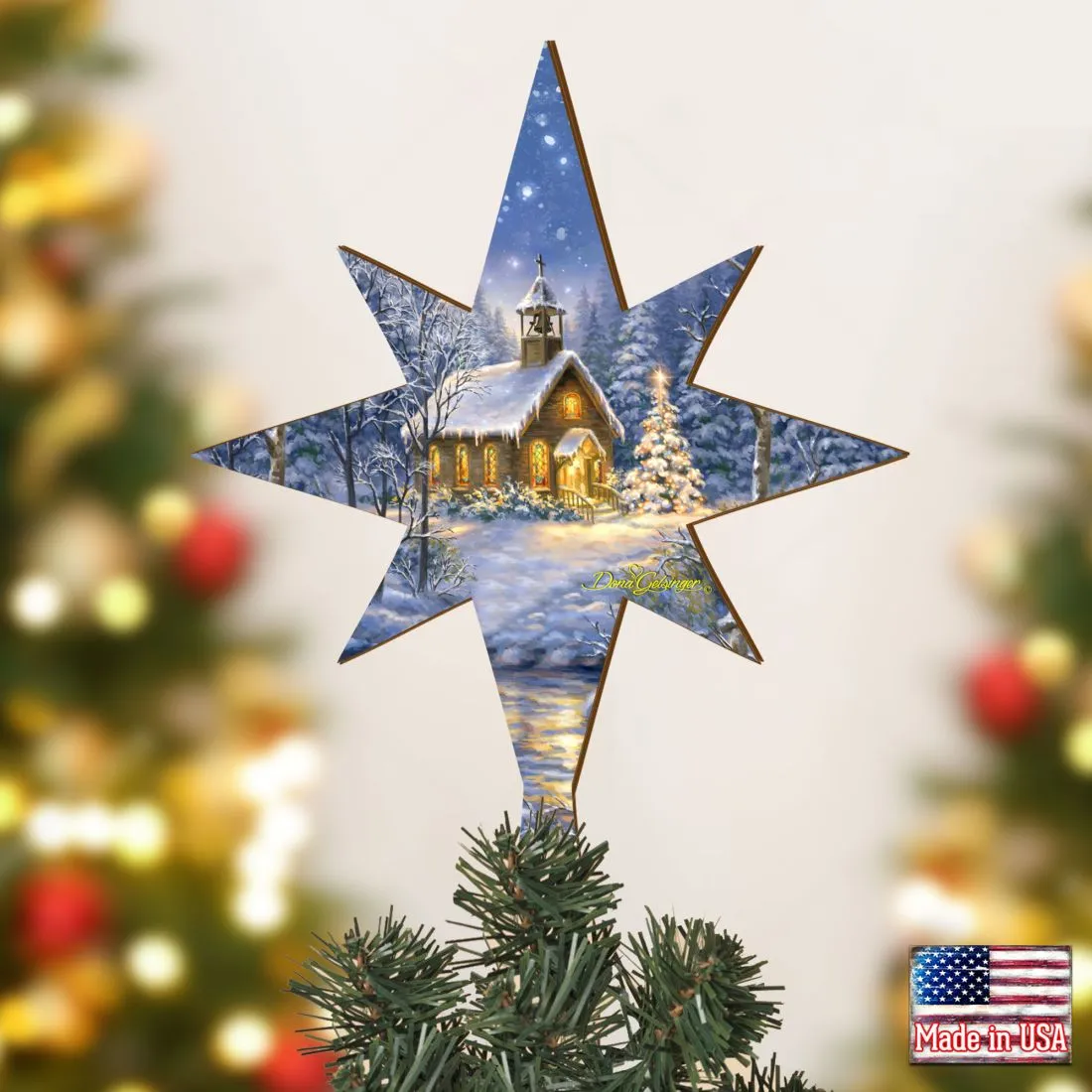 Angel Of Peace Tree Topper by D. Gelsinger - Christmas Décor - 89484-DG