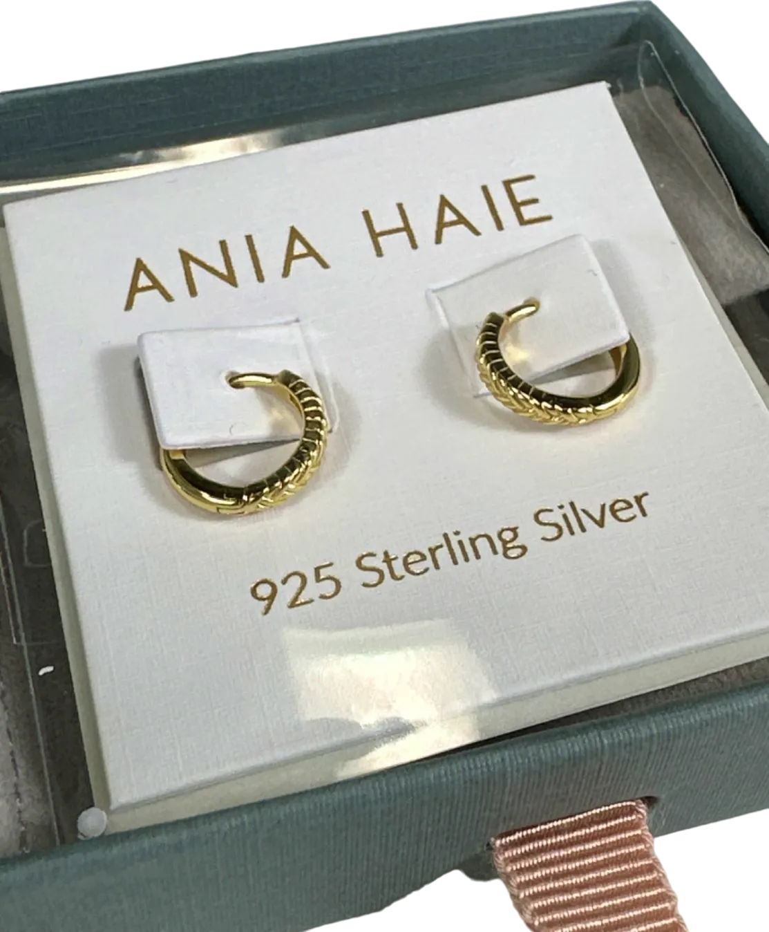 Ania Haie Gold Ropes & Dreams Huggie Hoop Earrings - Gift Boxed