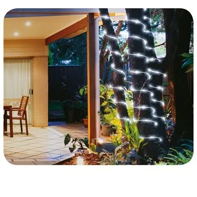 Arlec 10m Cool White Solar Powered Thin LED Rope Light