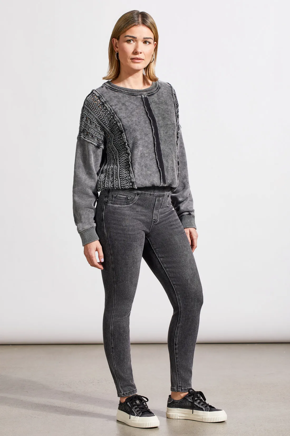 AUDREY PULL-ON ANKLE JEGGING-Fadedblack