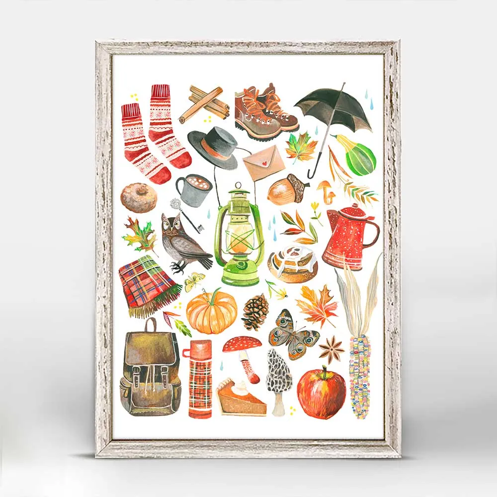 Autumn Delights Mini Framed Canvas