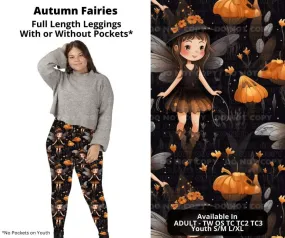 Autumn Fairies Full Length Leggings w/ Pockets by ML&M