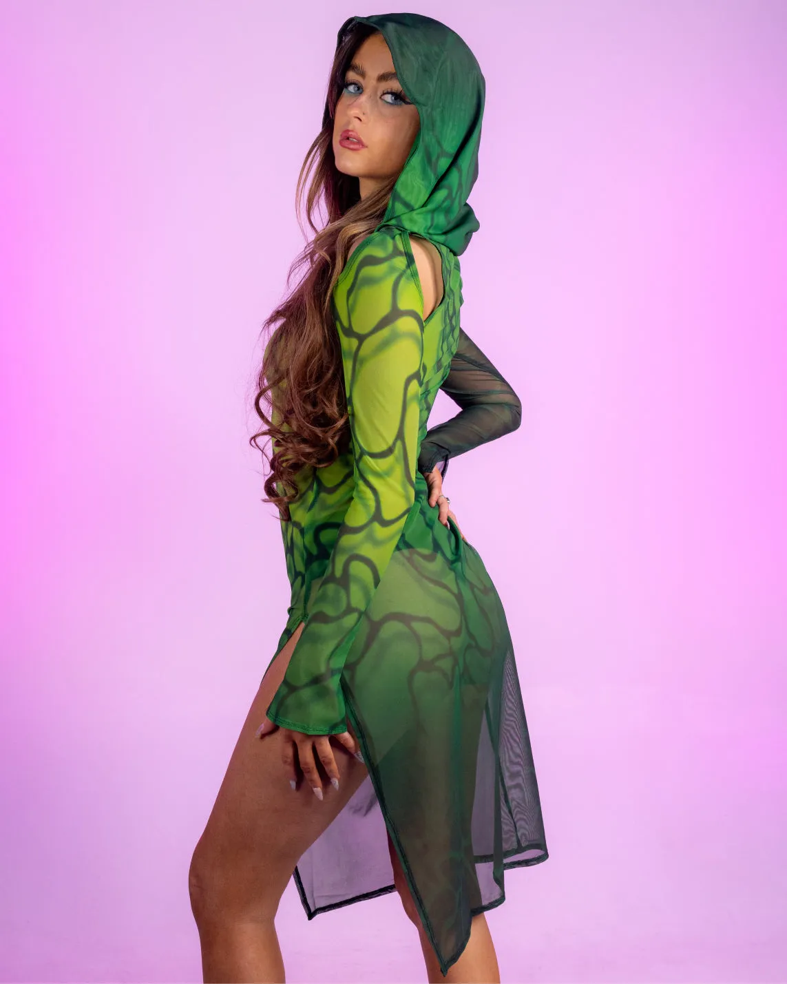 Badinka Acid Rain Mesh Dress