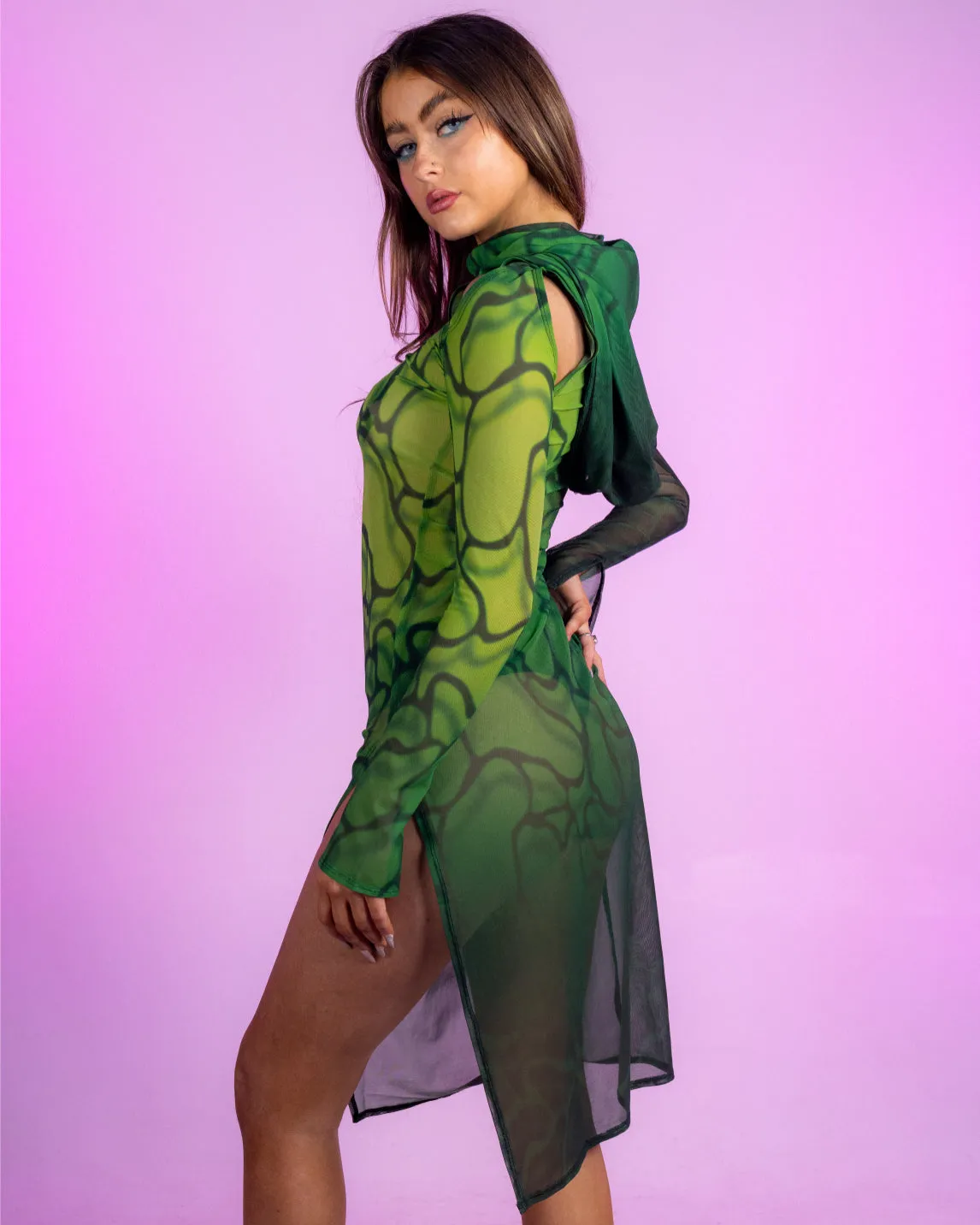 Badinka Acid Rain Mesh Dress