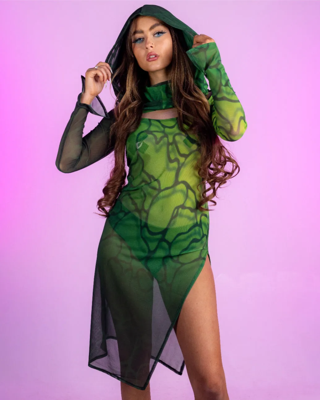 Badinka Acid Rain Mesh Dress