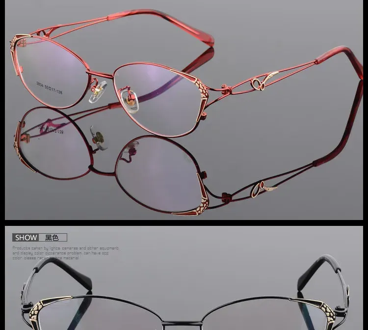 BCLEAR High Quality Popular Women Eyeglasses Full Frame Eye Glass Female Optical Glasses Frames Colorful Fashion Spectacle Frame