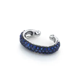 BLUE SAPPHIRE JUMBO PAVE EAR CUFF