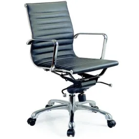 Carly Black Low Back Office Chair