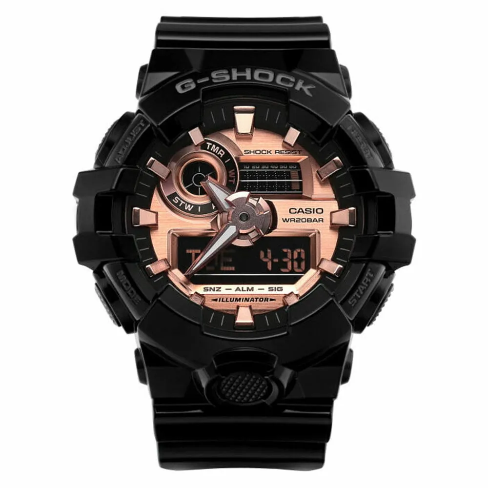 Casio G-SHOCK Black Resin Analog-Digital Men's Watch - GA700MMC-1A