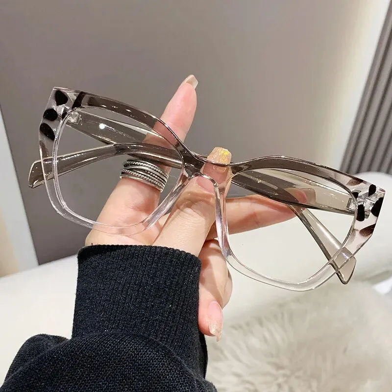 Cat Eye Glasses Blue Light Blocking Computer Eye Protection Women Designers Eyeglasses Optical Spectacle Glass Fashion Eyewear