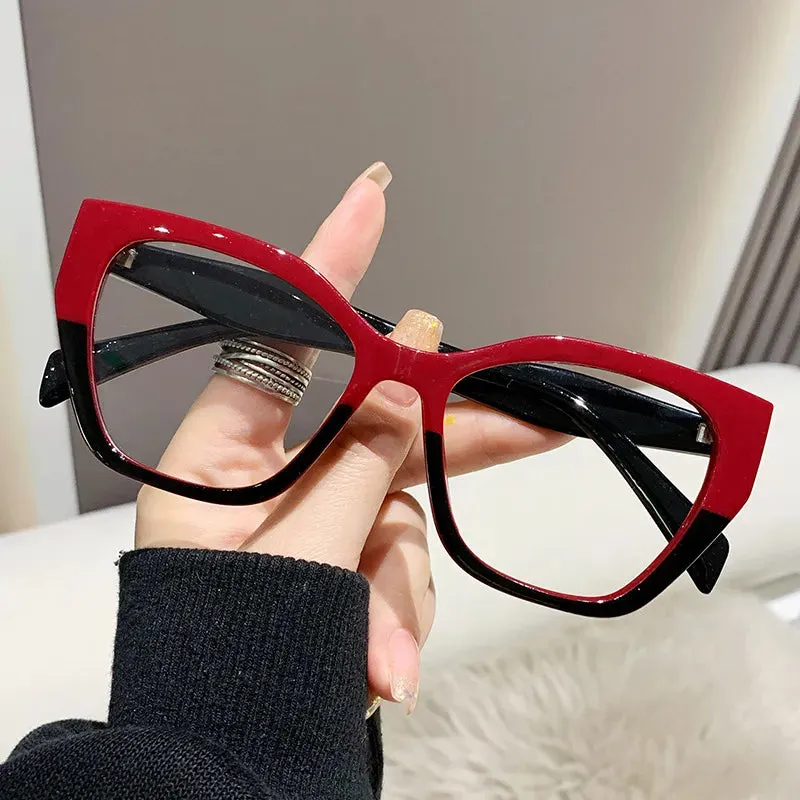 Cat Eye Glasses Blue Light Blocking Computer Eye Protection Women Designers Eyeglasses Optical Spectacle Glass Fashion Eyewear