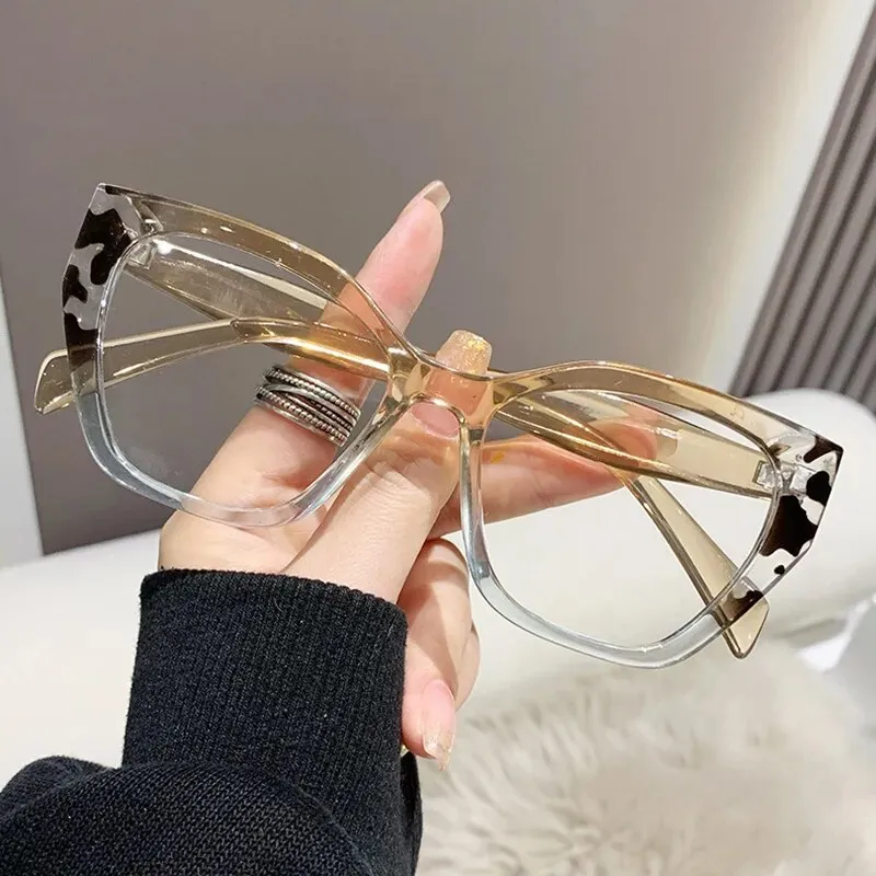 Cat Eye Glasses Blue Light Blocking Computer Eye Protection Women Designers Eyeglasses Optical Spectacle Glass Fashion Eyewear