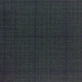 Charcoal Grey With Midnight Blue Windowpane