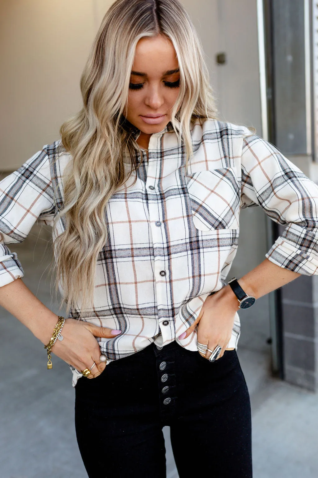 Charley Plaid Button Down