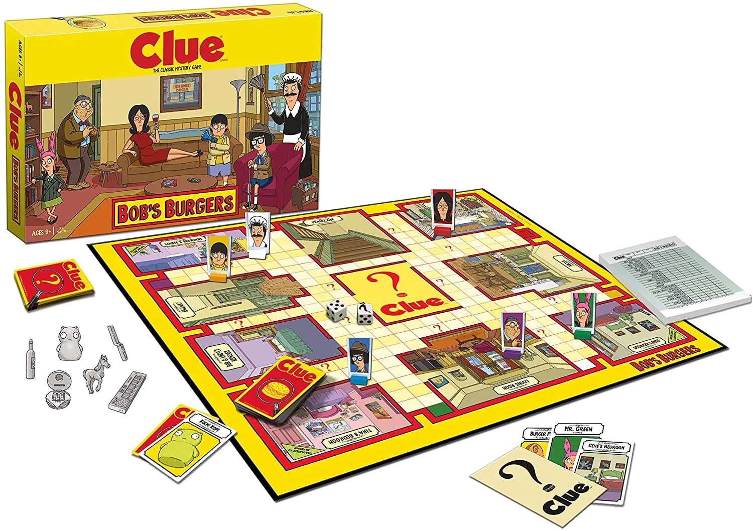 Clue Bobs Burgers Board Game TV Show Clue Game