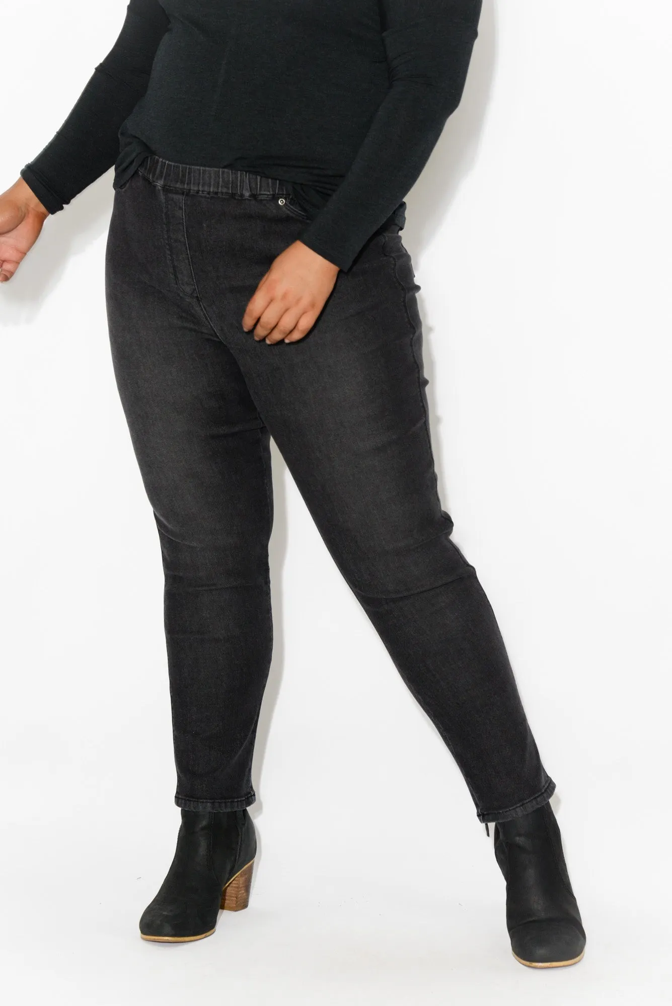 Courtney Black Denim Stretch Jeans