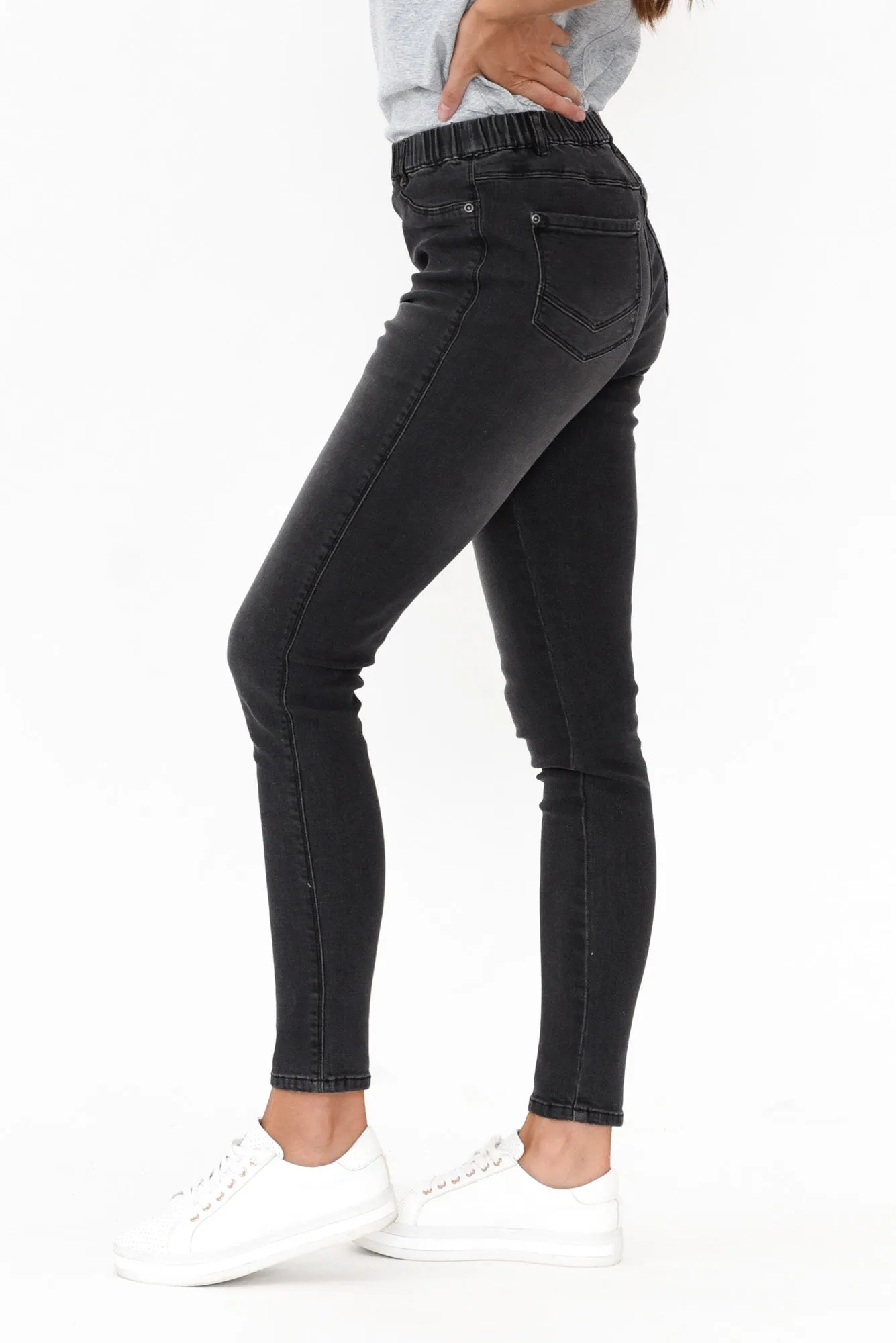 Courtney Black Denim Stretch Jeans