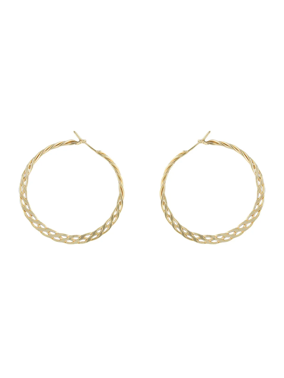 Dainty Woven Handmade Hoops