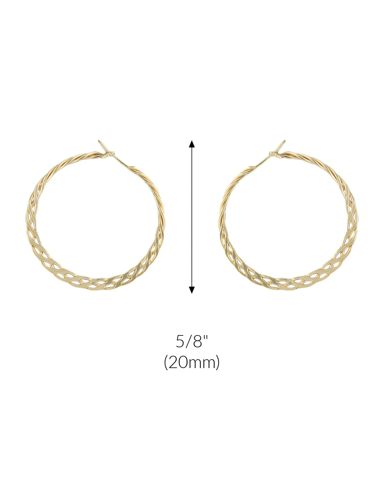 Dainty Woven Handmade Hoops