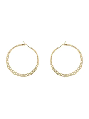 Dainty Woven Handmade Hoops