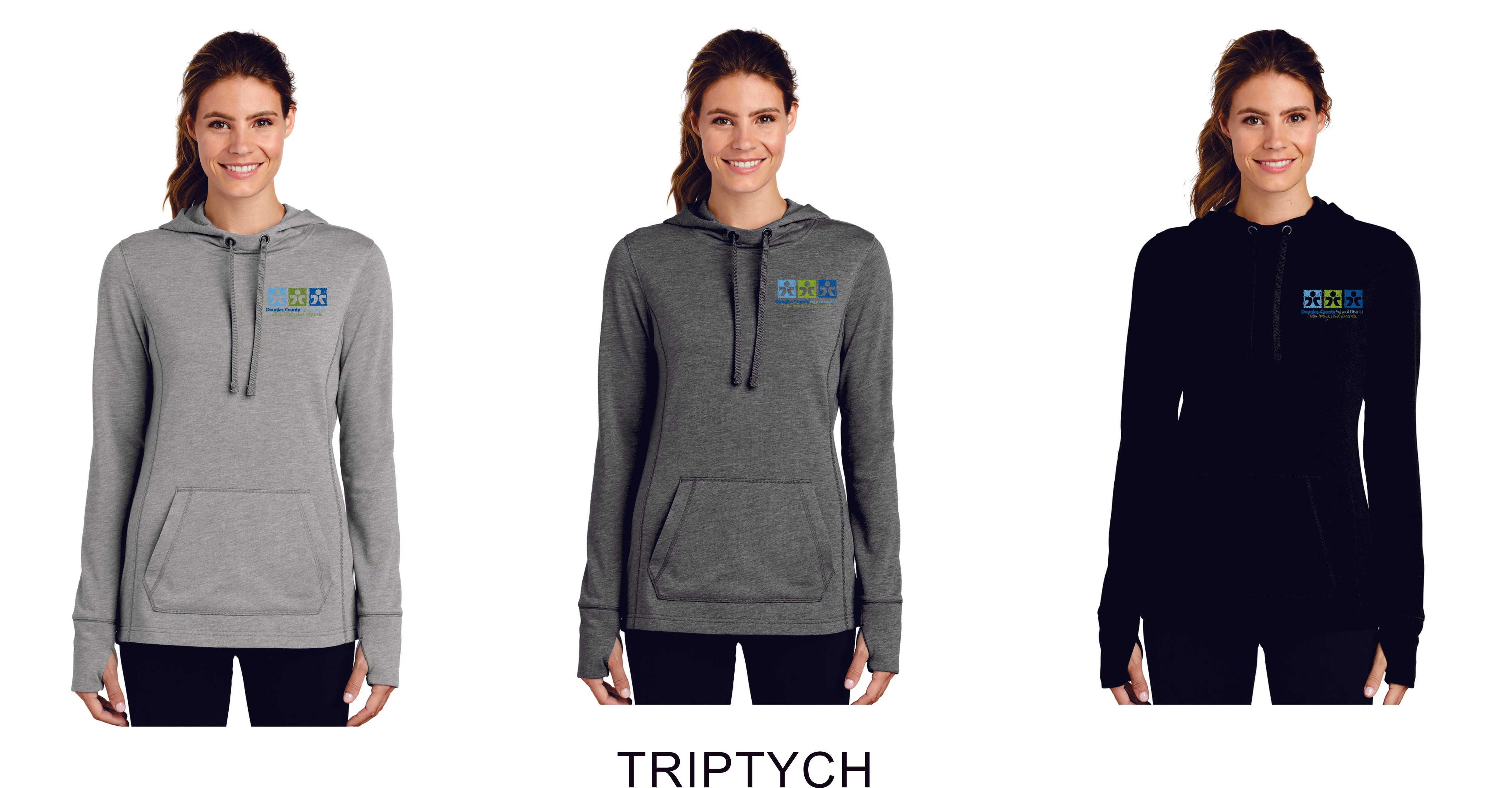 DCSD Staff Ladies Wicking Fleece Hoodie- 3 Designs