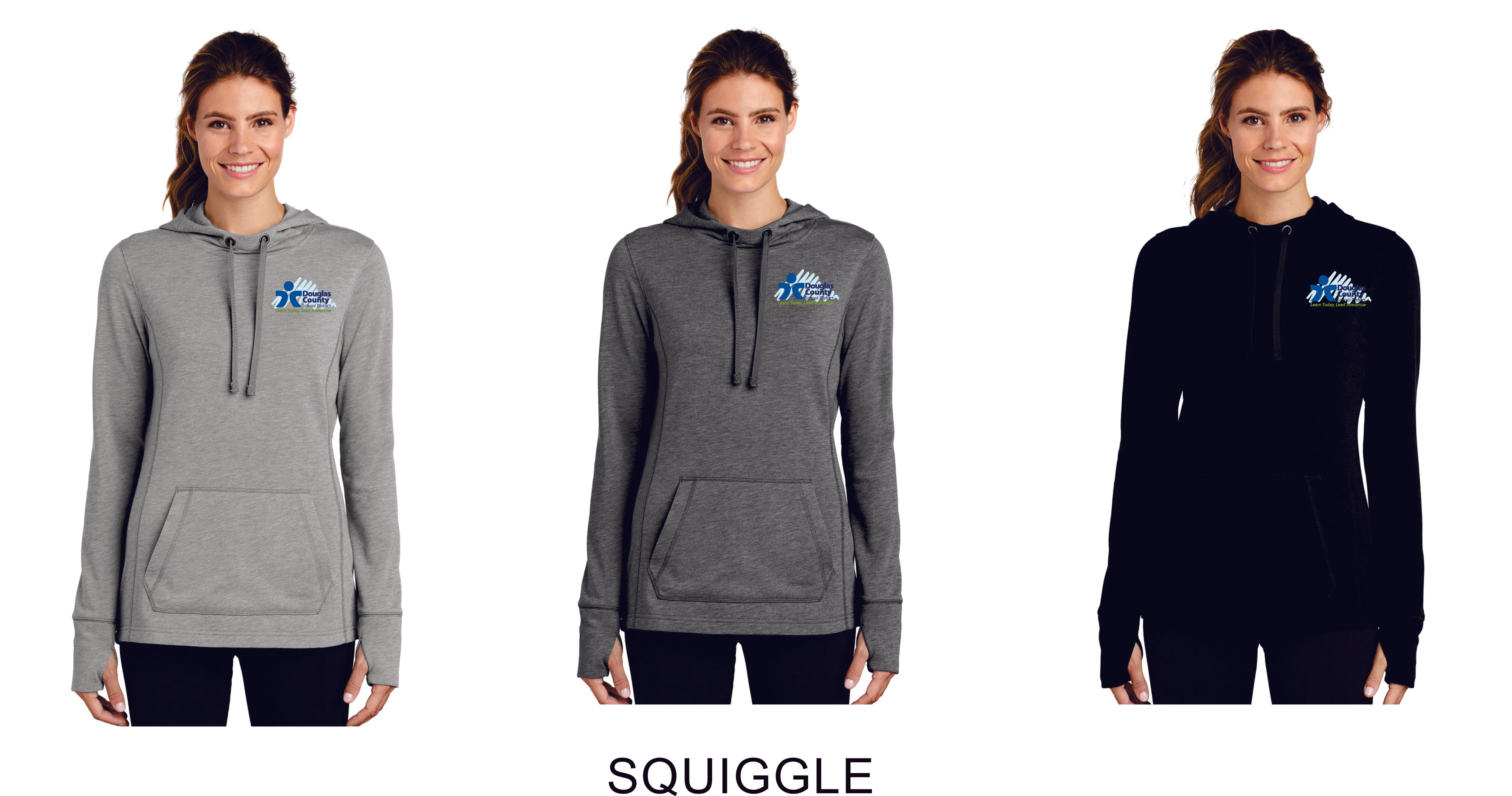 DCSD Staff Ladies Wicking Fleece Hoodie- 3 Designs