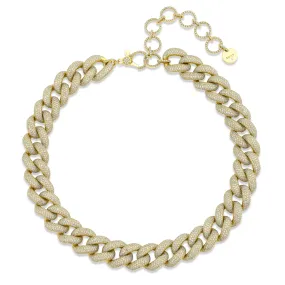 DIAMOND PAVE JUMBO LINK NECKLACE