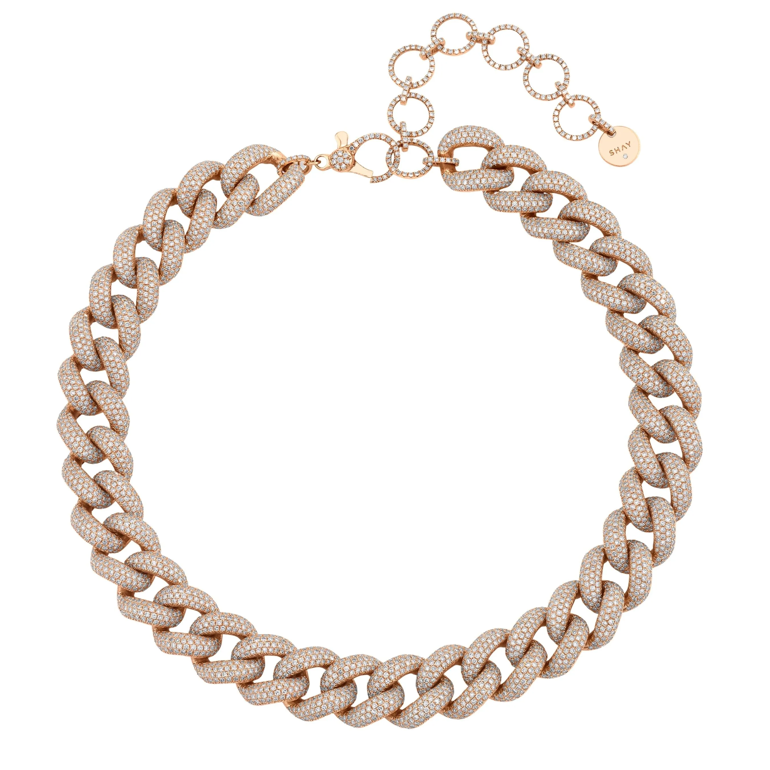 DIAMOND PAVE JUMBO LINK NECKLACE