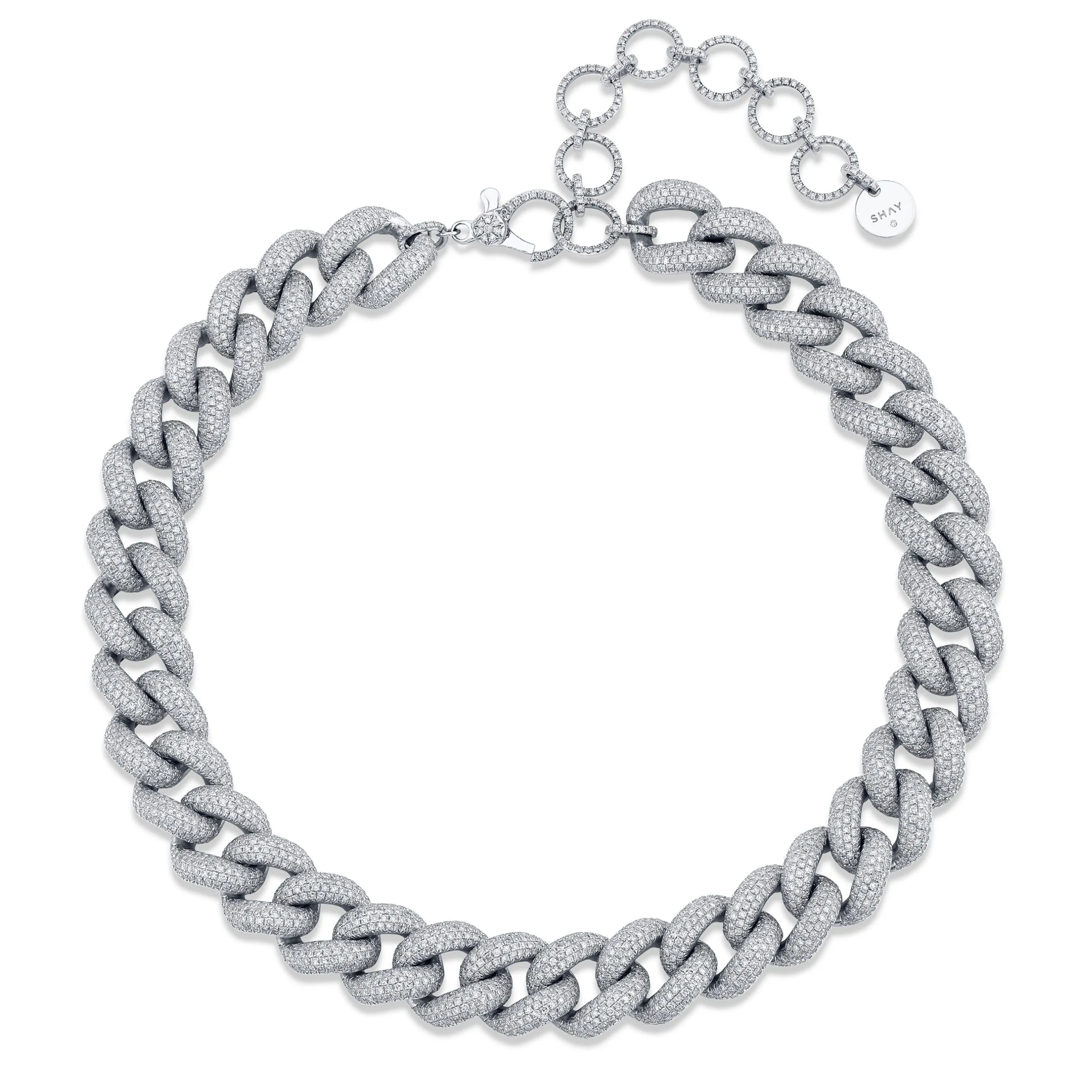 DIAMOND PAVE JUMBO LINK NECKLACE