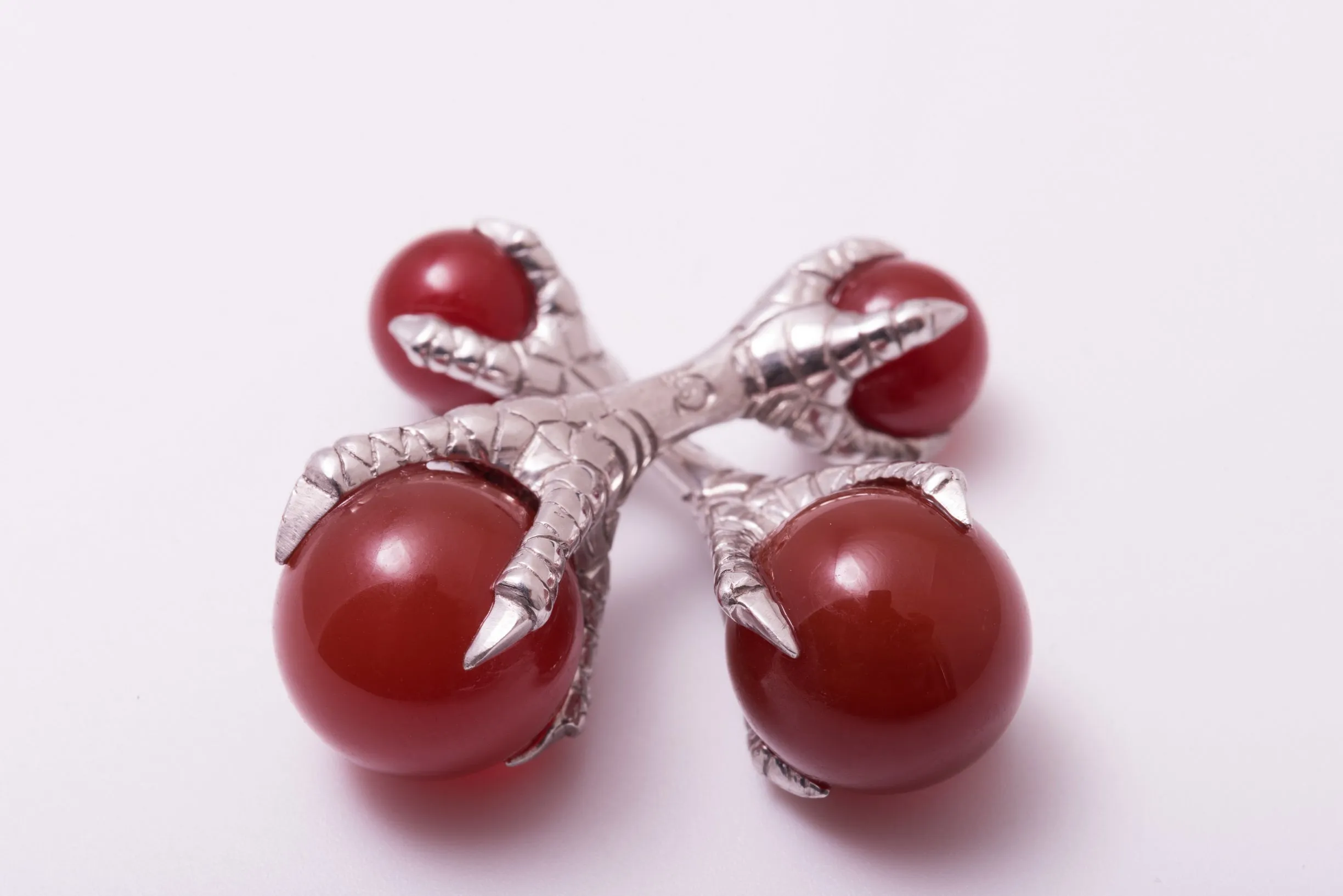 Eagle Claw Carnelian Cufflinks