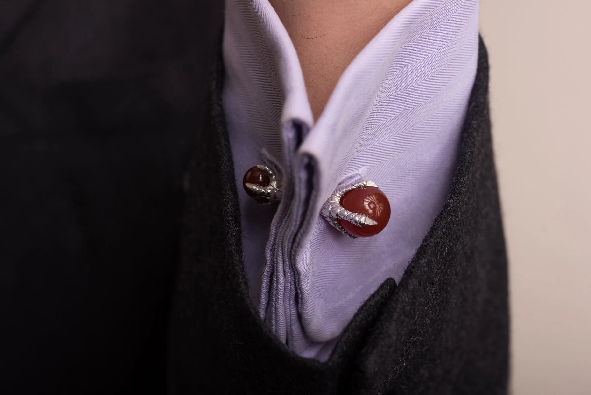 Eagle Claw Carnelian Cufflinks