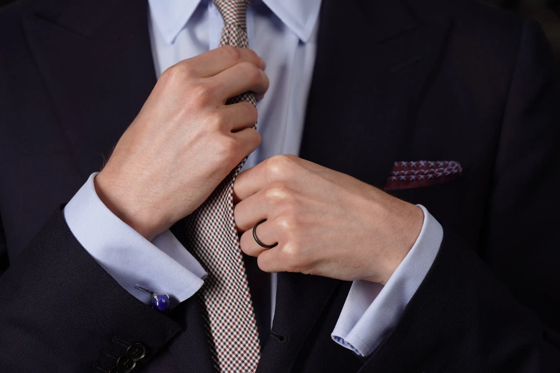 Eagle Claw Lapis Lazuli Silver Cufflinks