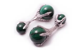 Eagle Claw Malachite Cufflinks