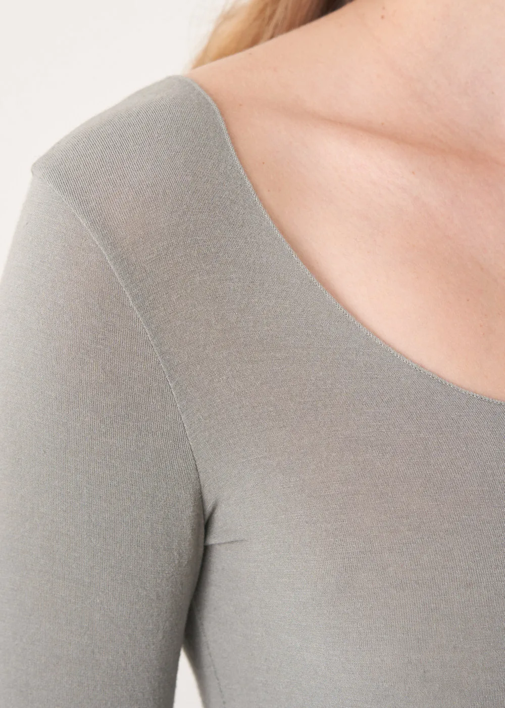 EDDY SOFT CASHMERE MIX TOP - SAGE