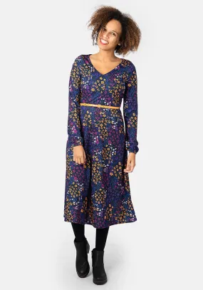 Ellison Animal Ditsy Mix Print Midi Dress