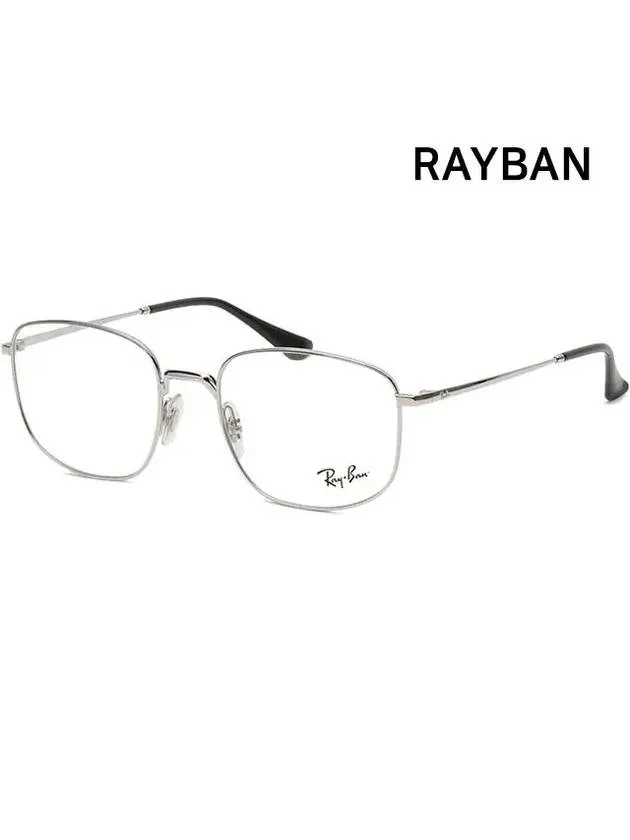 Eyewear Square Thin Eyeglasses Silver