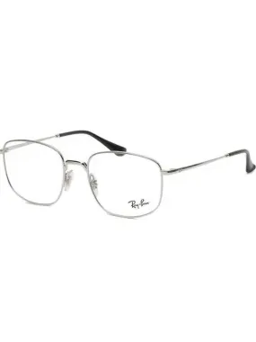 Eyewear Square Thin Eyeglasses Silver