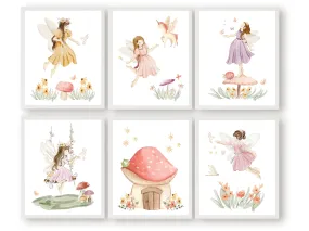 Fairy Nursery Prints Set of 6